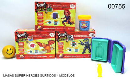 Imagen de MASAS SUPER HEROES SURTIDOS 4 MODELOS 9.24